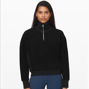 Lululemon black stand out sherpa sweater